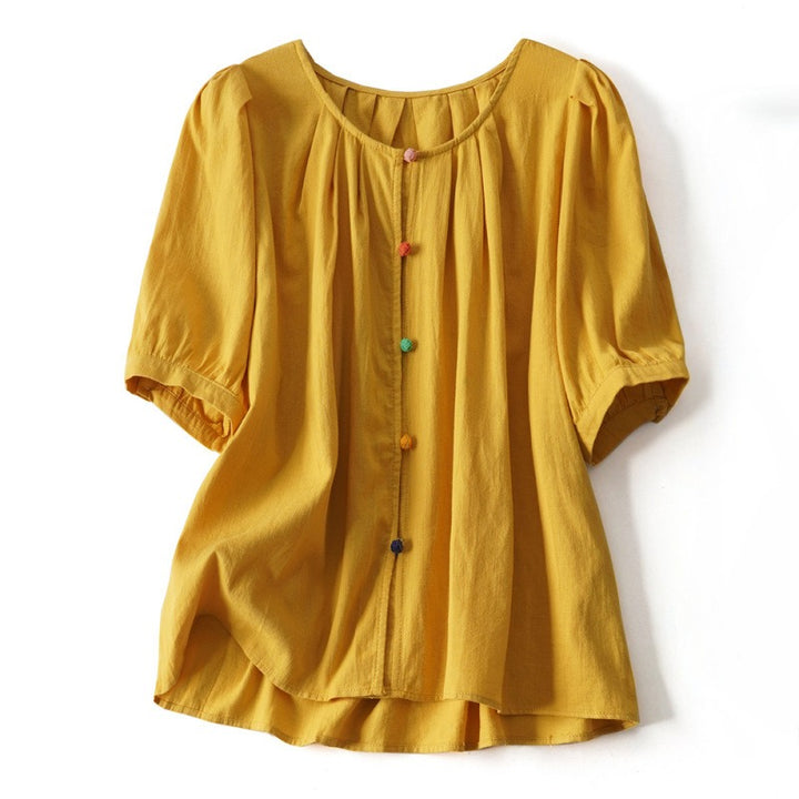 ADELINA LINEN BLOUSE