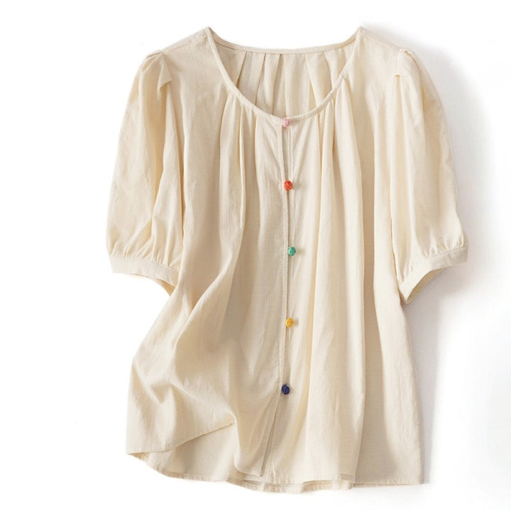 ADELINA LINEN BLOUSE