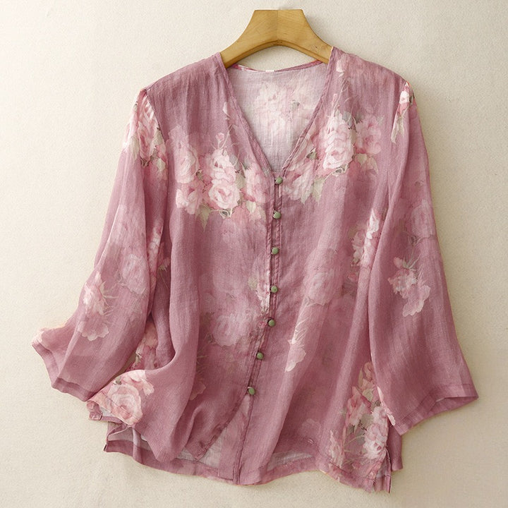 AMARA LINEN BLOUSE