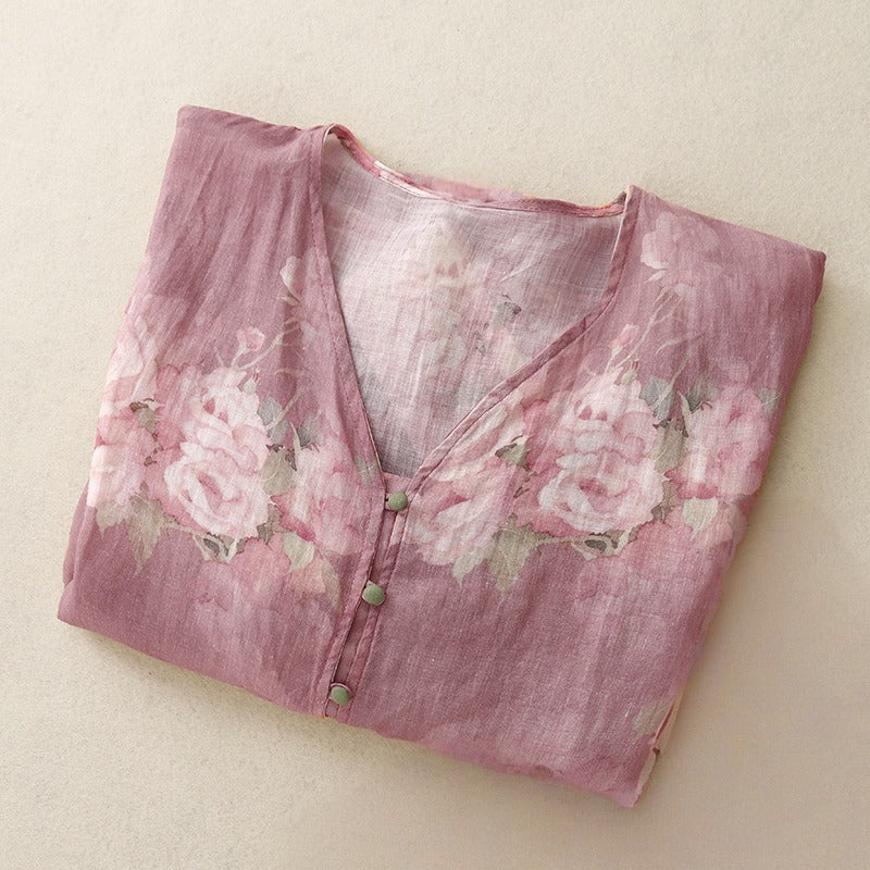 AMARA LINEN BLOUSE