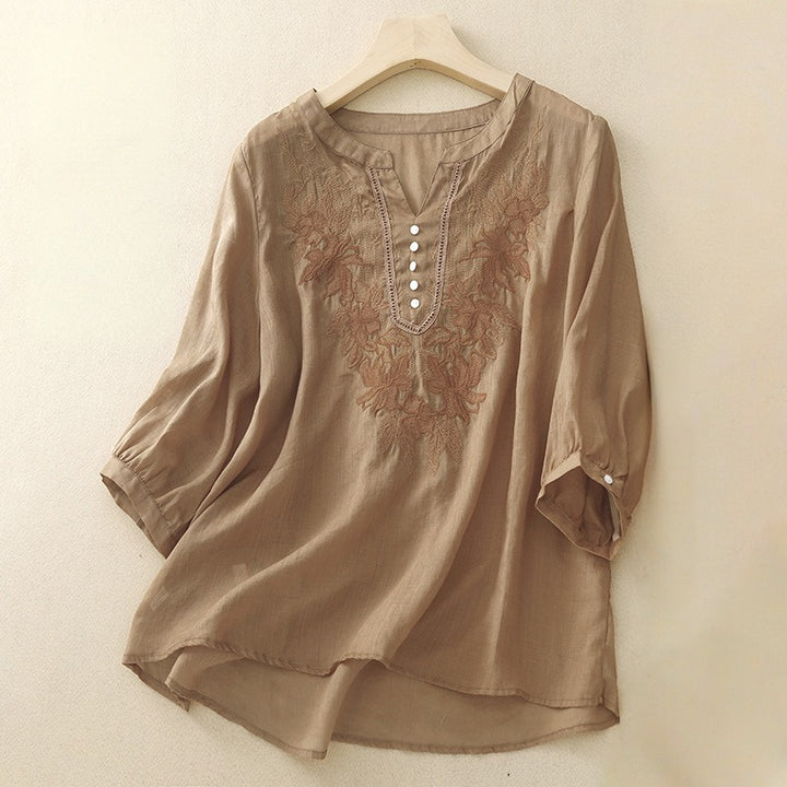 LISA LINEN BLOUSE