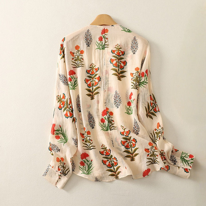 MAYA LINEN BLOUSE