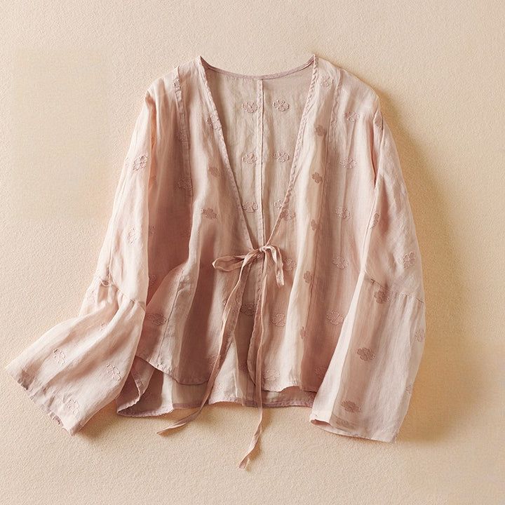 LIVIA LINEN CARDIGAN