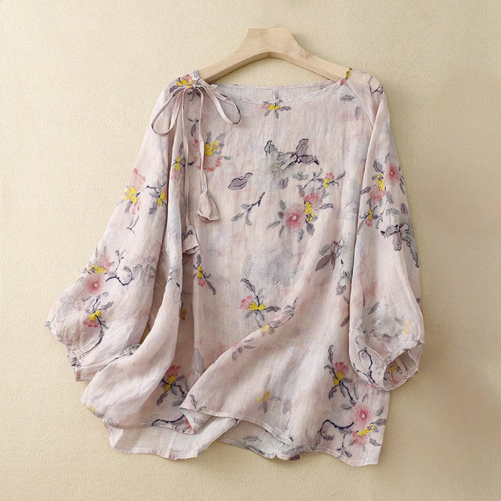 FLORA LINEN  BLOUSE
