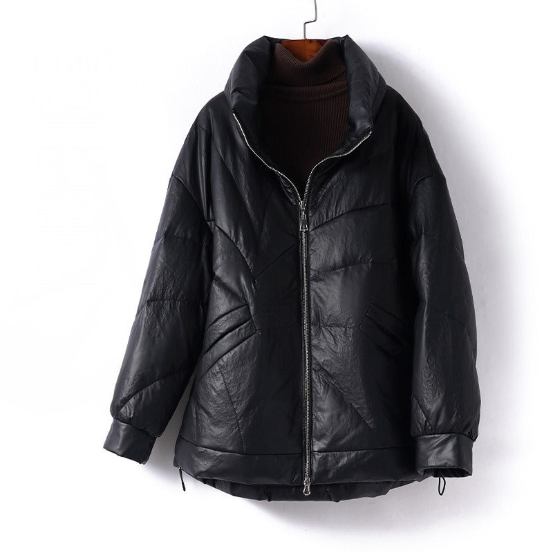 MILENA™ LEATHER DOWN COAT