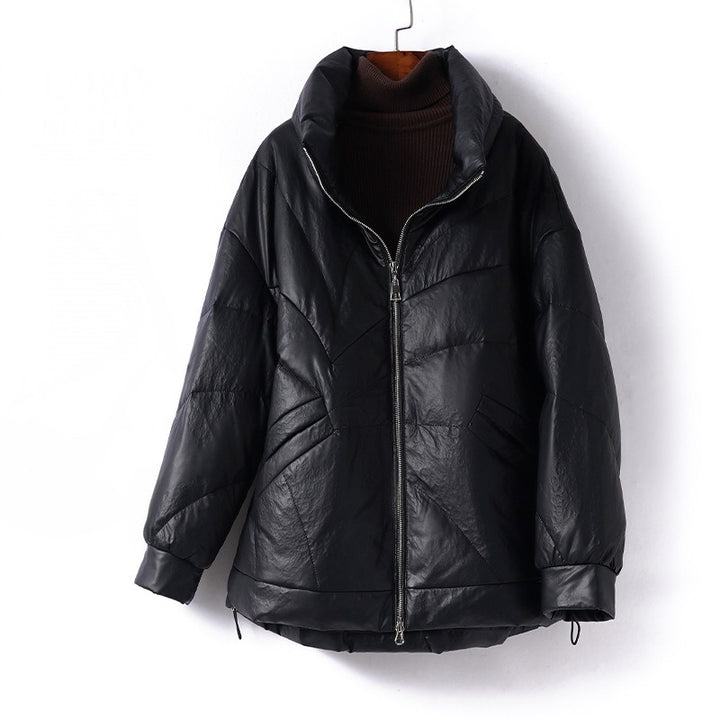 MILENA™ LEATHER DOWN COAT