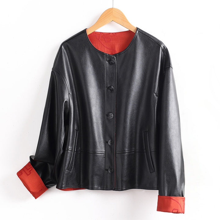 JULIANA™ REVERSIBLE LEATHER JACKET
