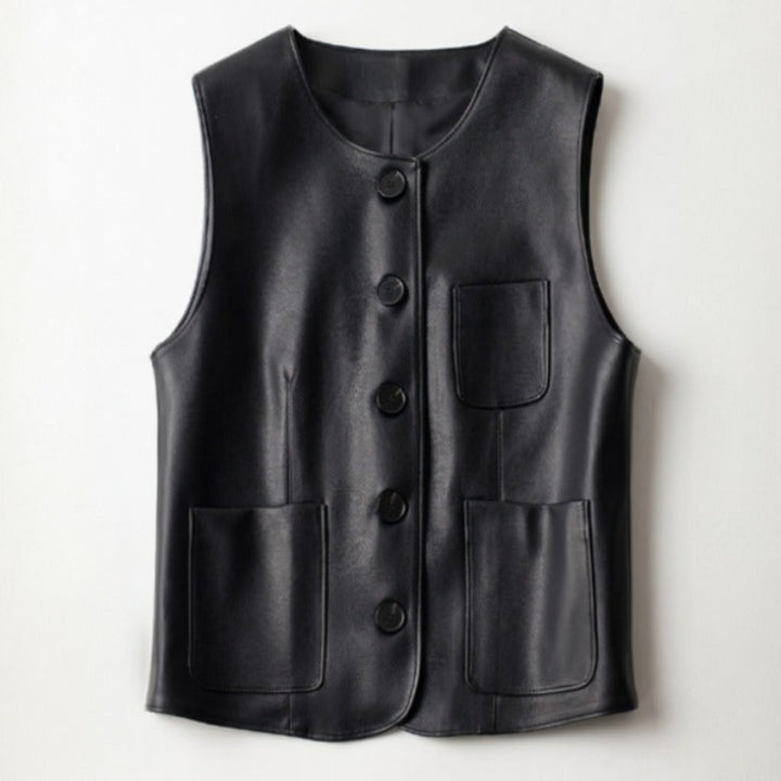 IRIS LEATHER VEST