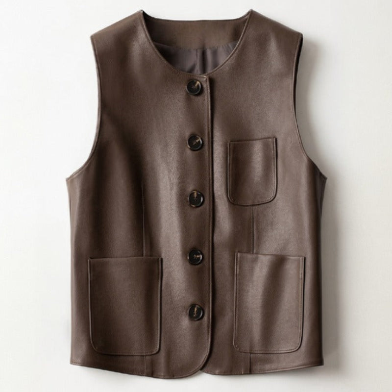 IRIS LEATHER VEST