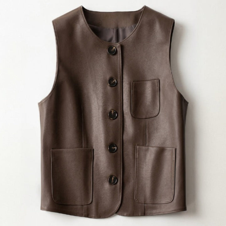 IRIS LEATHER VEST