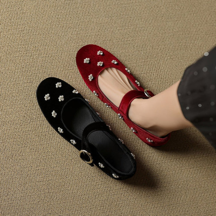 LAUREN VELVET FLATS