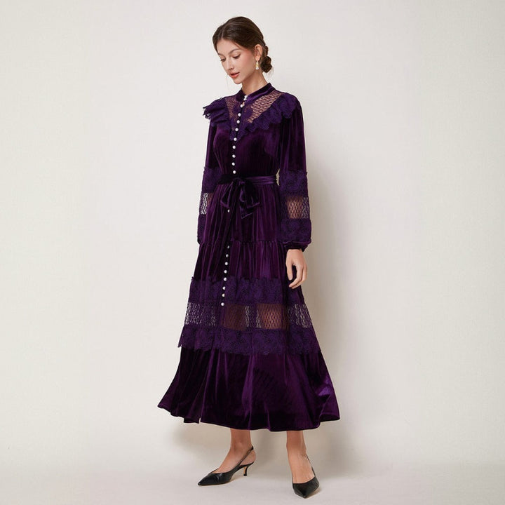 VIOLET LACE DRESS