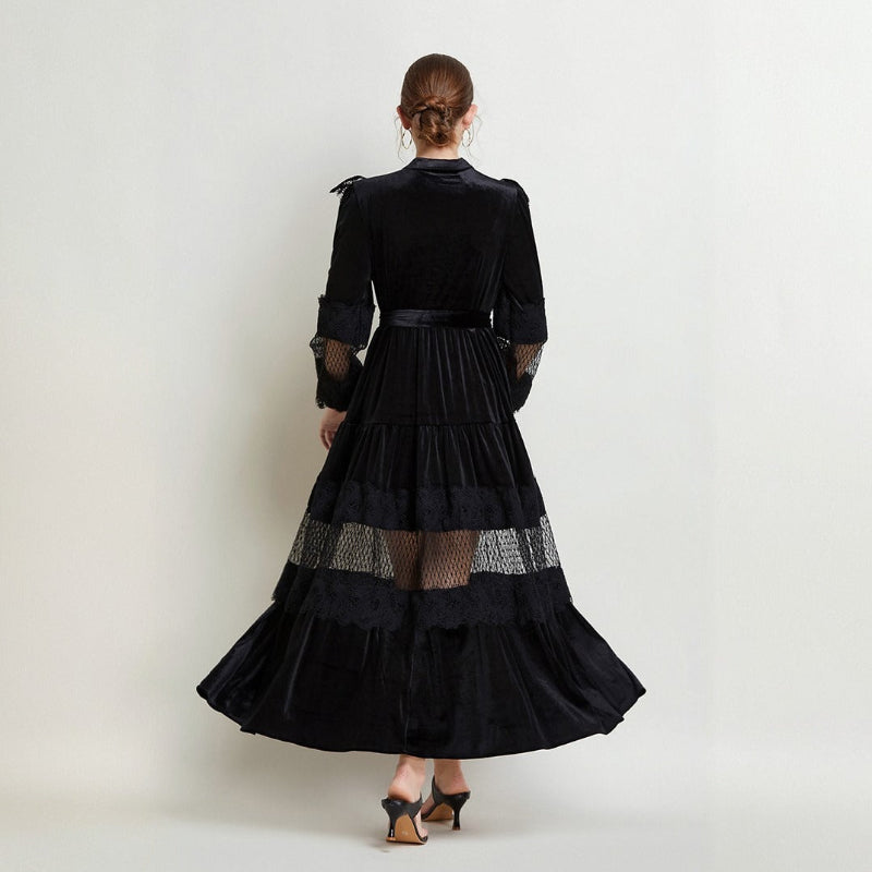 VIOLET LACE DRESS