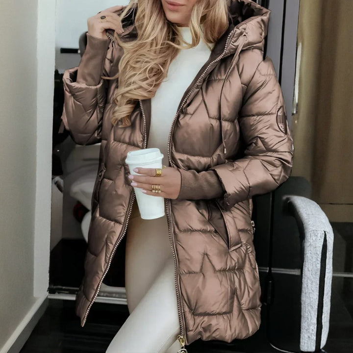 MILA MODERN HOODED PUFFER