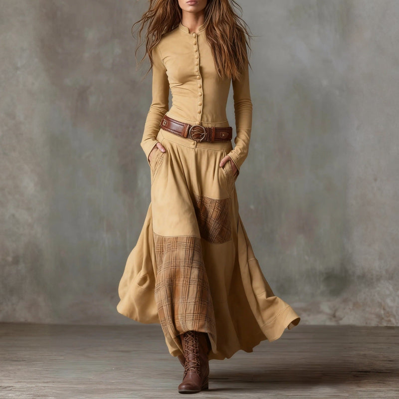 JESSICA BELTED MAXI DRESS