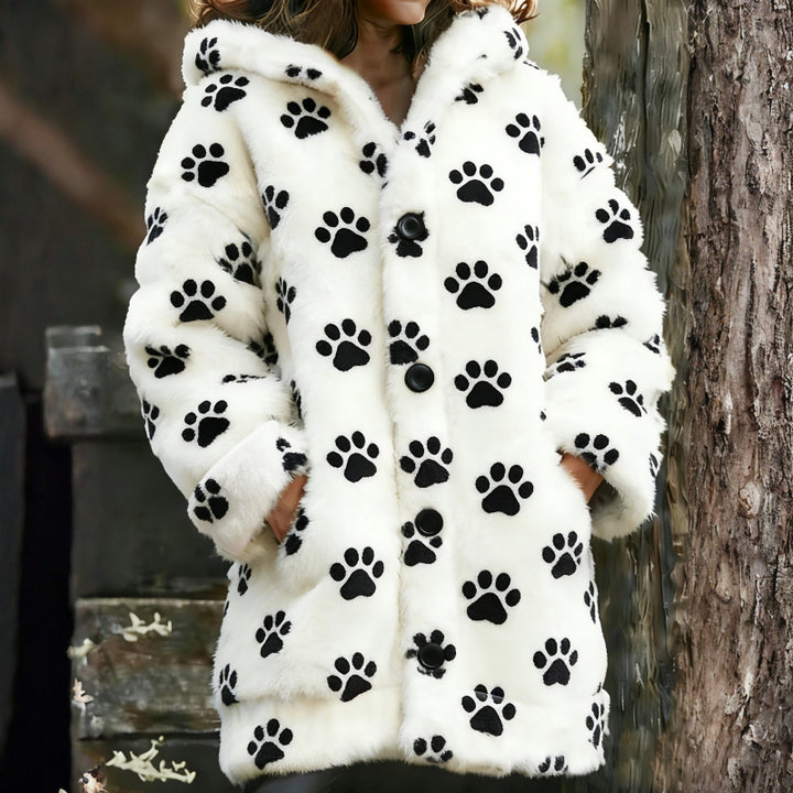 MINERVA | PAW FUR HOODED JACKET