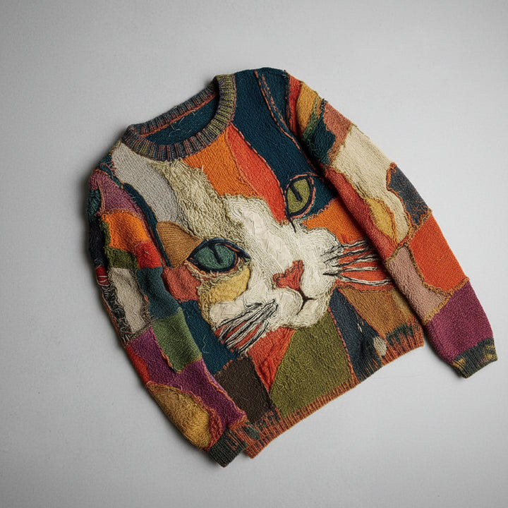 Pull Artistique "Chat Mignon"