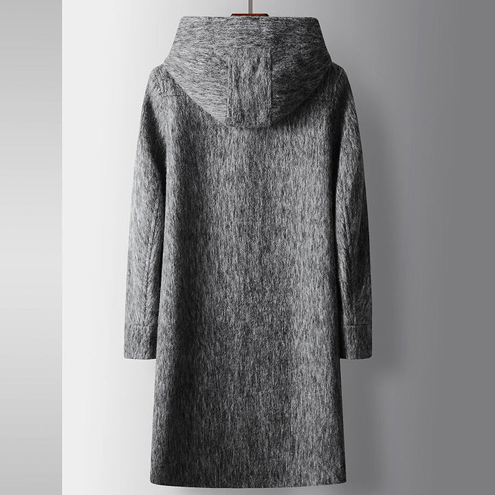 HOODED WOOL COAT