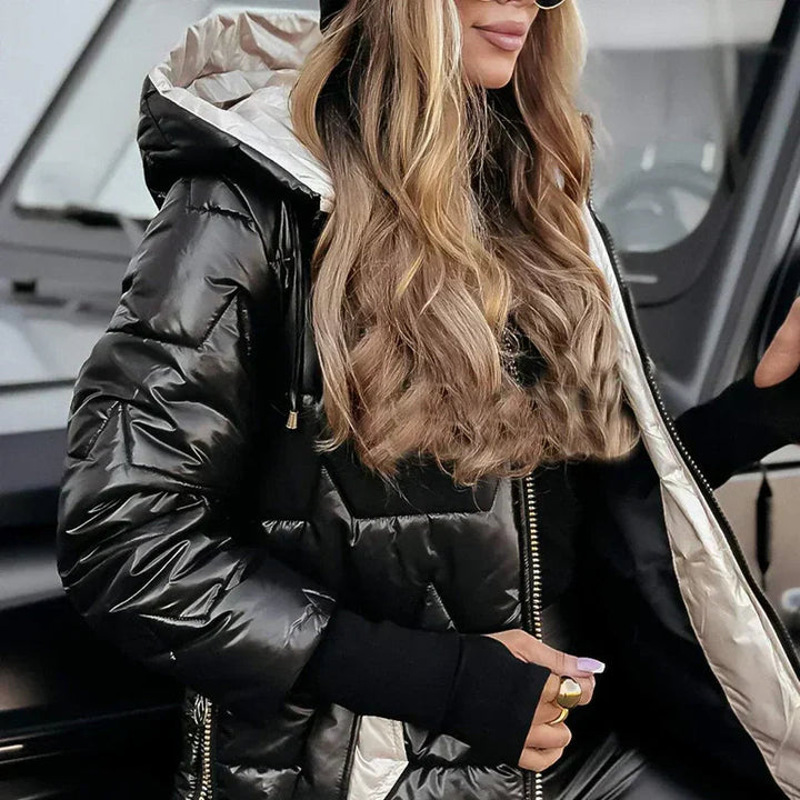 MILA MODERN HOODED PUFFER