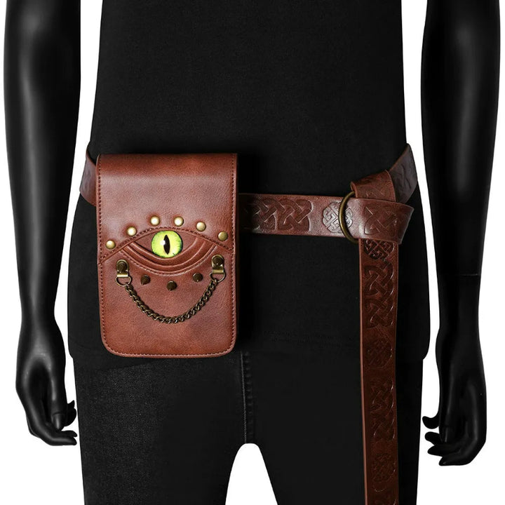 DRAGON EYE LEATHER BAG