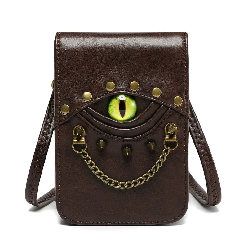 DRAGON EYE LEATHER BAG