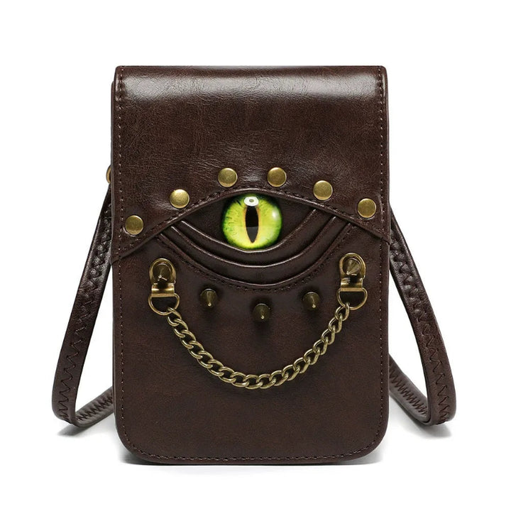 DRAGON EYE LEATHER BAG