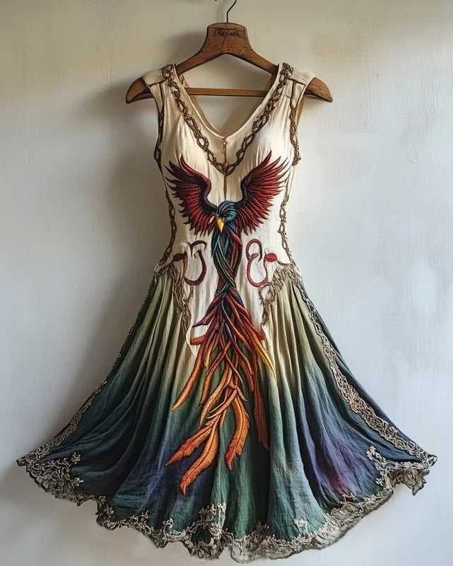 PHOENIX V-NECK DRESS