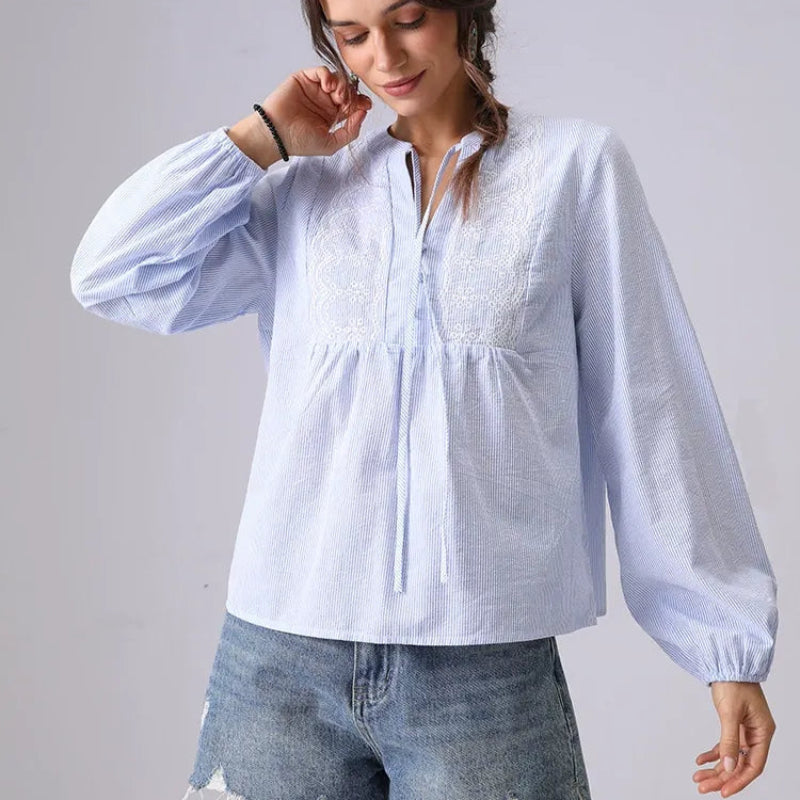 BETTY LINEN BLOUSE