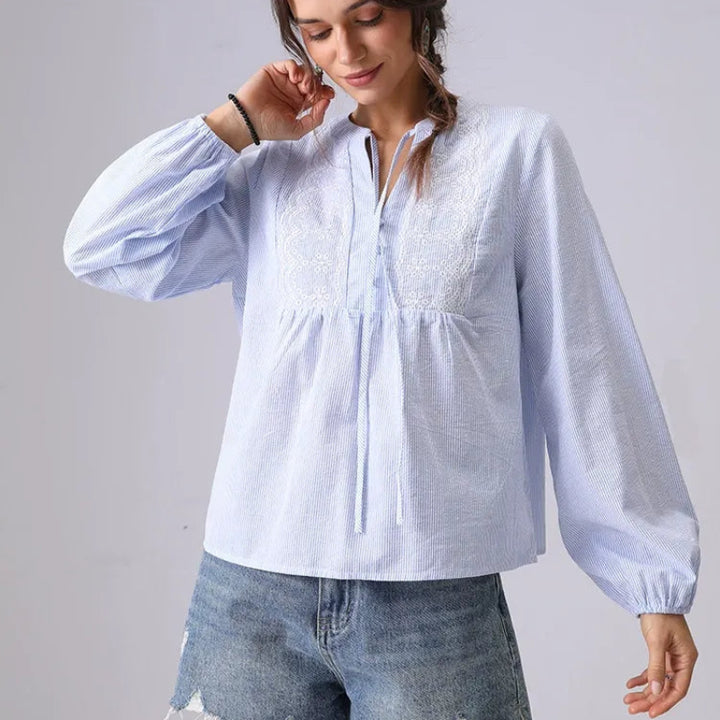 BETTY LINEN BLOUSE