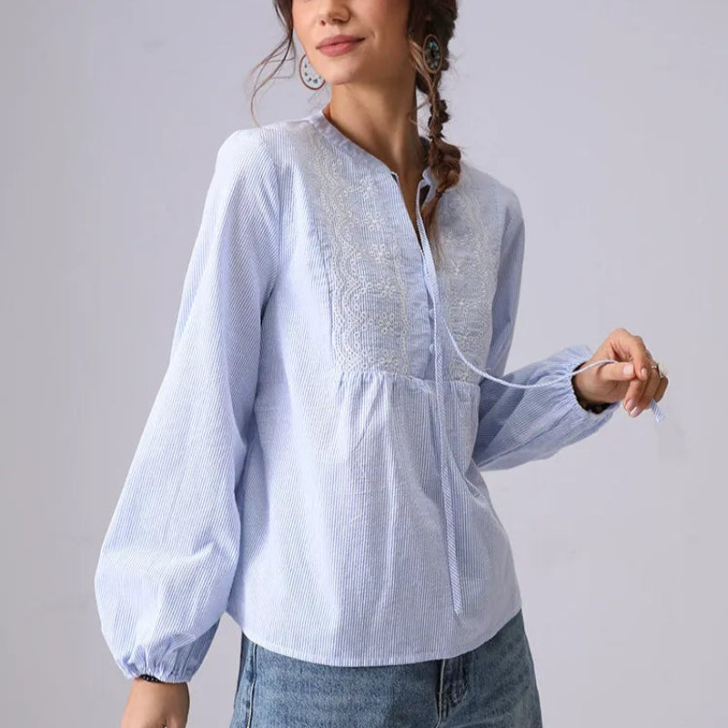 BETTY LINEN BLOUSE