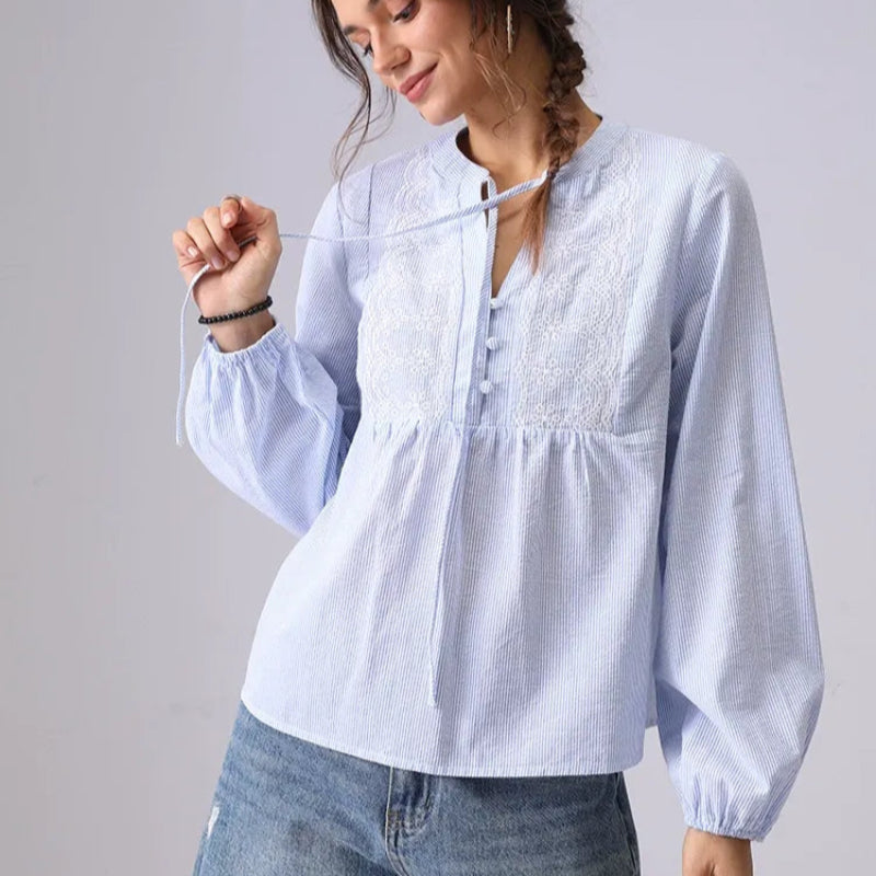 BETTY LINEN BLOUSE