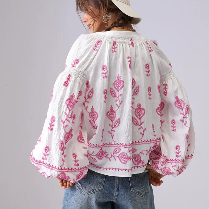 ADELE LINEN BLOUSE