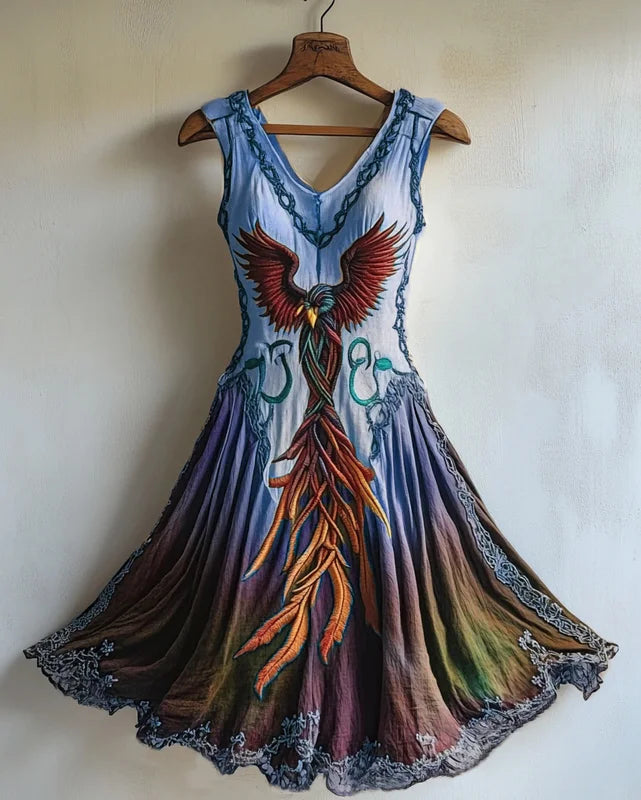 PHOENIX V-NECK DRESS