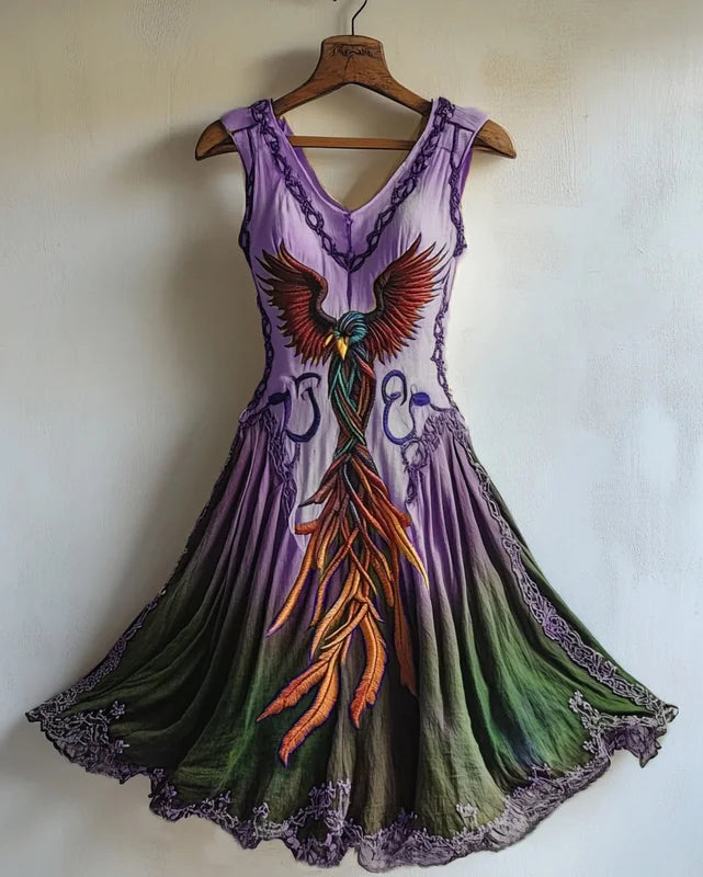 PHOENIX V-NECK DRESS