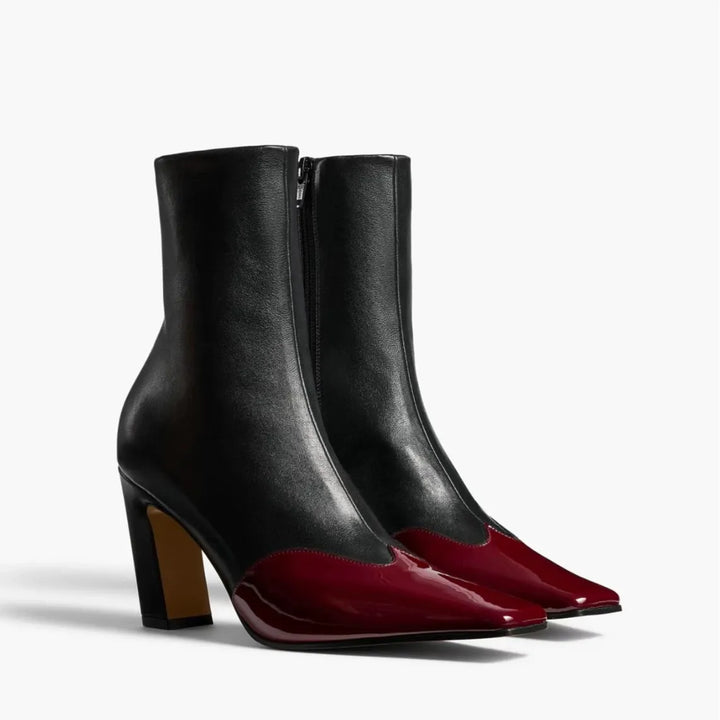SOLÈNE™ LEATHER CAP-TOE SOCK BOOT