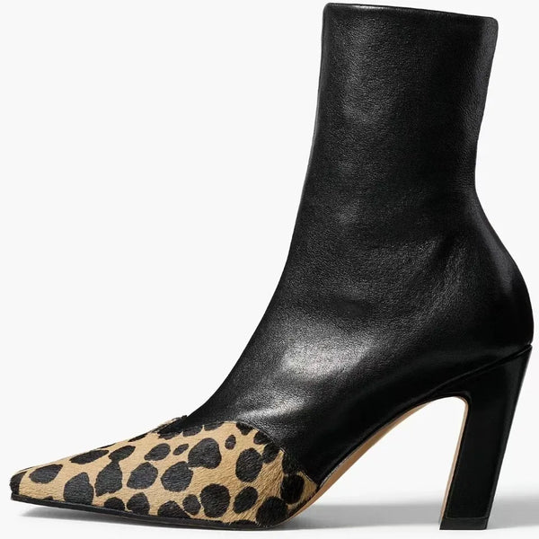 SOLÈNE™ LEATHER CAP-TOE SOCK BOOT