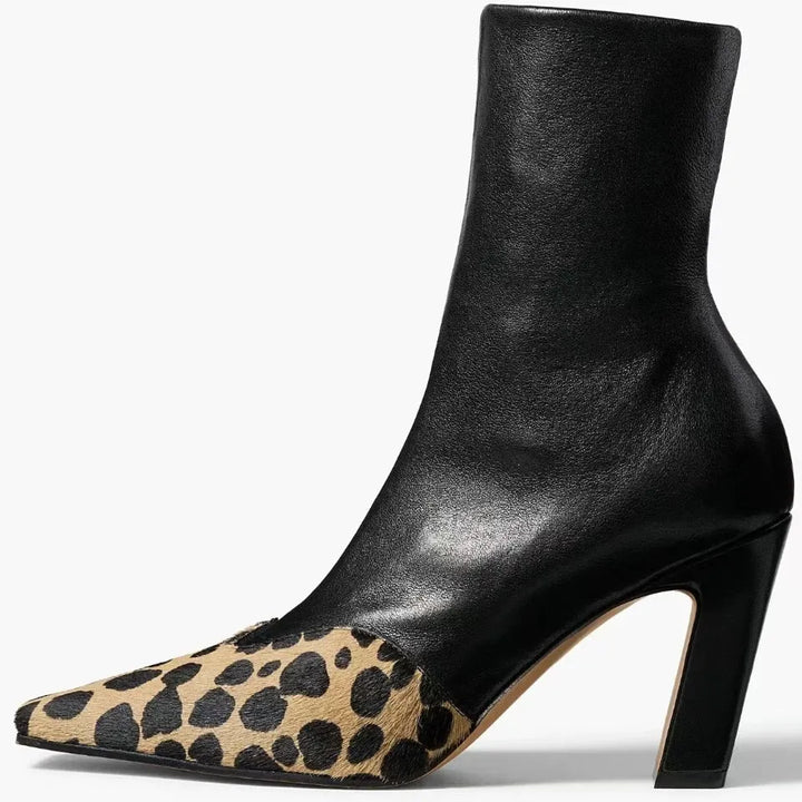 SOLÈNE™ LEATHER CAP-TOE SOCK BOOT