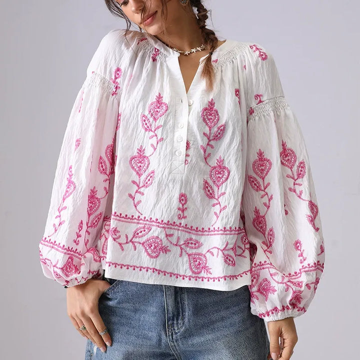 ADELE LINEN BLOUSE