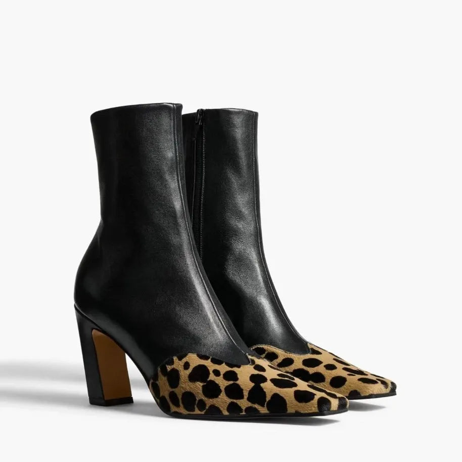 SOLÈNE™ LEATHER CAP-TOE SOCK BOOT