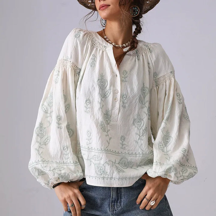 ADELE LINEN BLOUSE