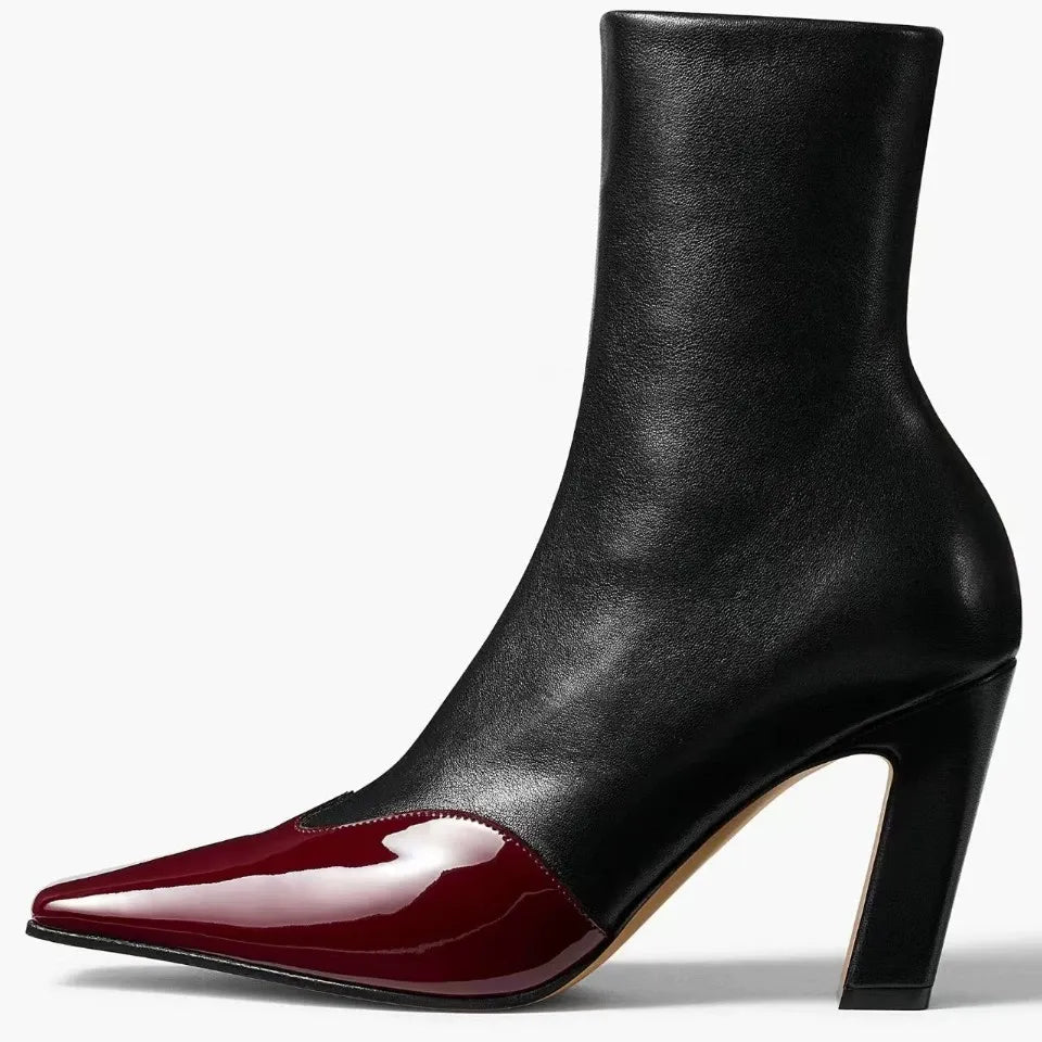 SOLÈNE™ LEATHER CAP-TOE SOCK BOOT