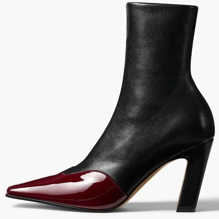 SOLÈNE™ LEATHER CAP-TOE SOCK BOOT