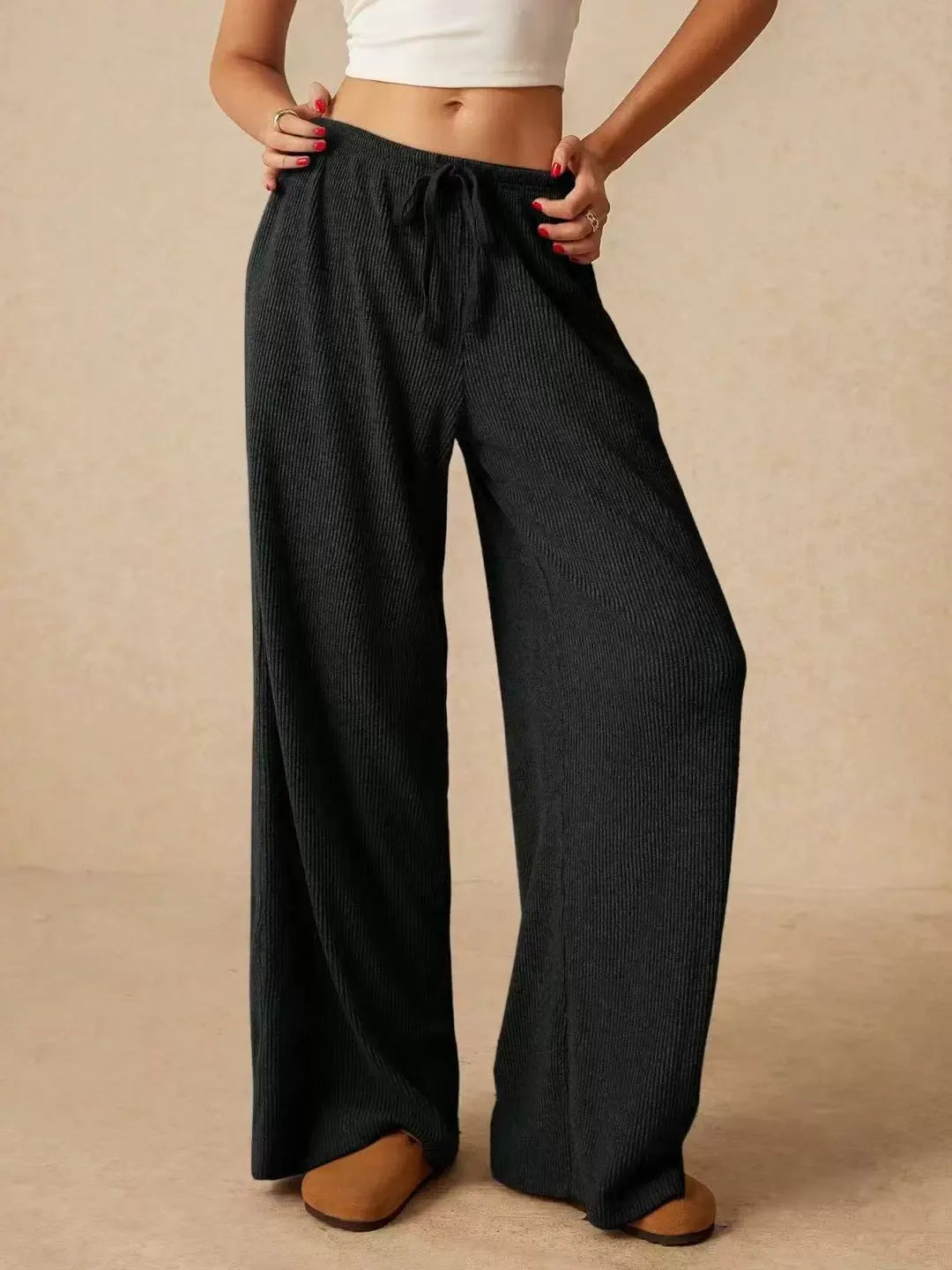 ELLA RELAXED WIDE-LEG PANTS