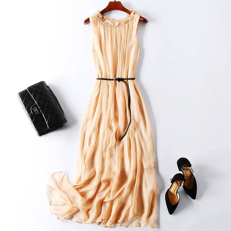 CAROLINE SILK DRESS