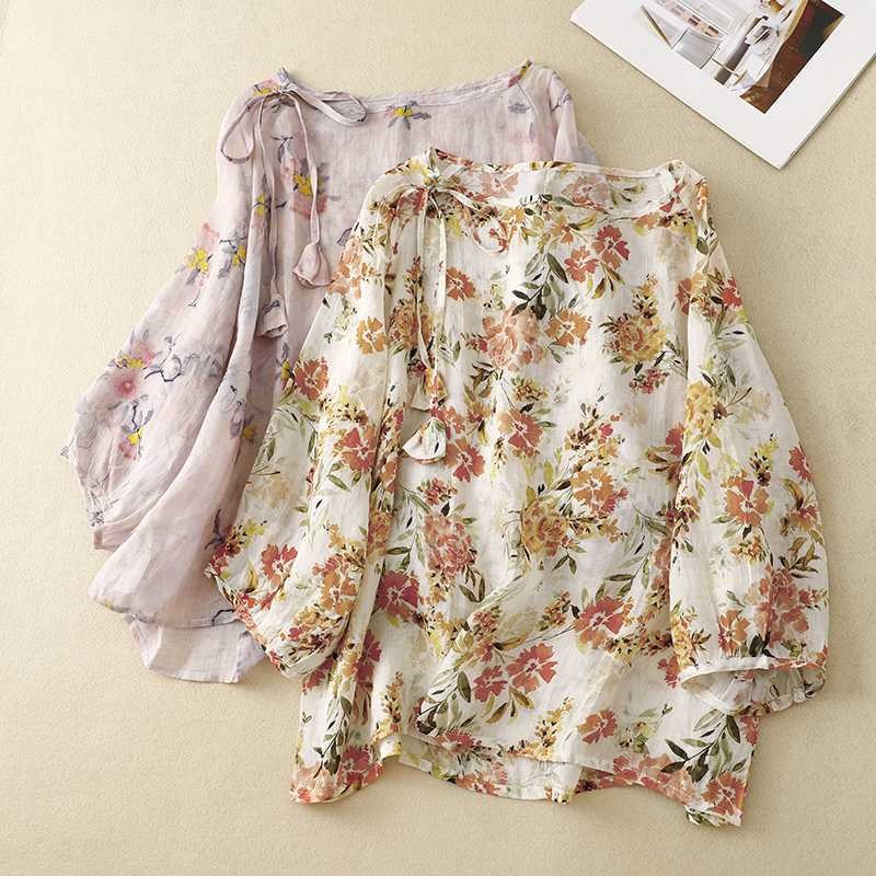 FLORA LINEN  BLOUSE