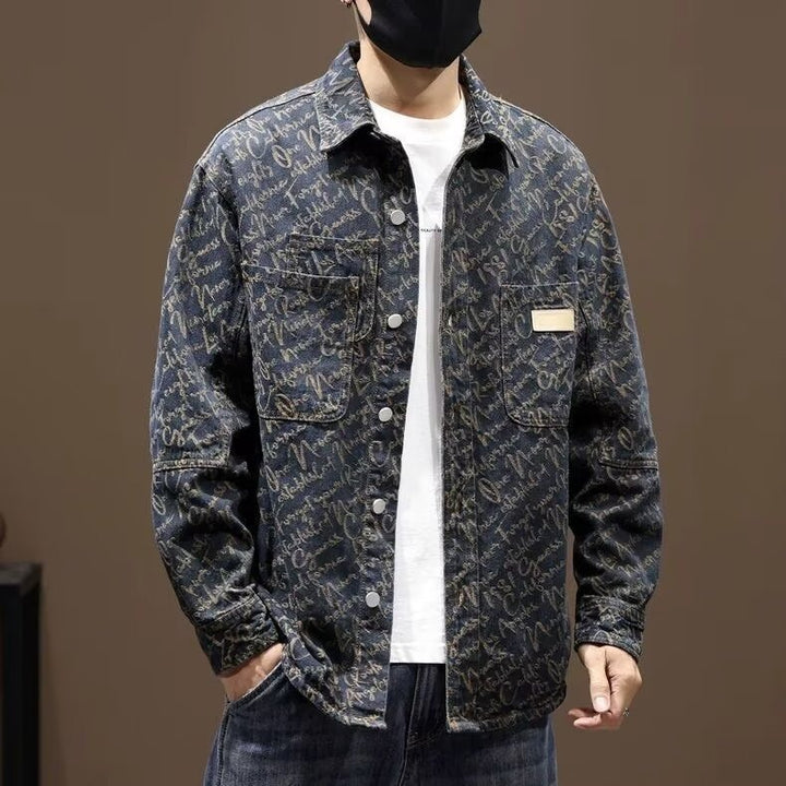 TYPOGRAPHY DENIM JACKET