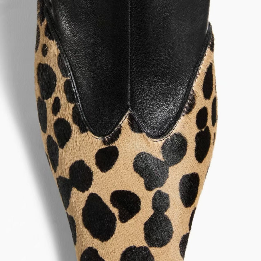 SOLÈNE™ LEATHER CAP-TOE SOCK BOOT