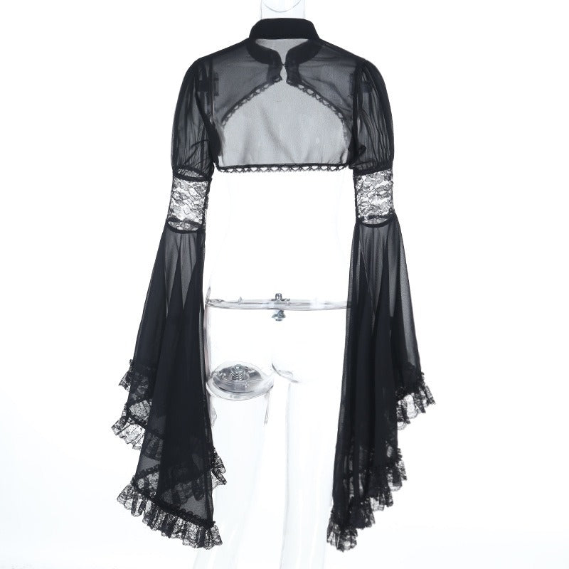 NIGHTFALL SHEER GOTHIC LACE BOLERO