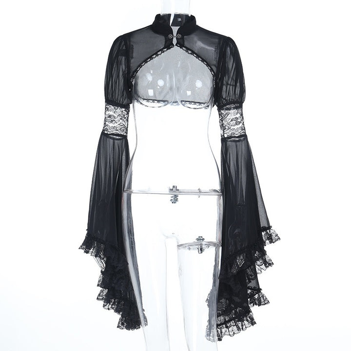 NIGHTFALL SHEER GOTHIC LACE BOLERO