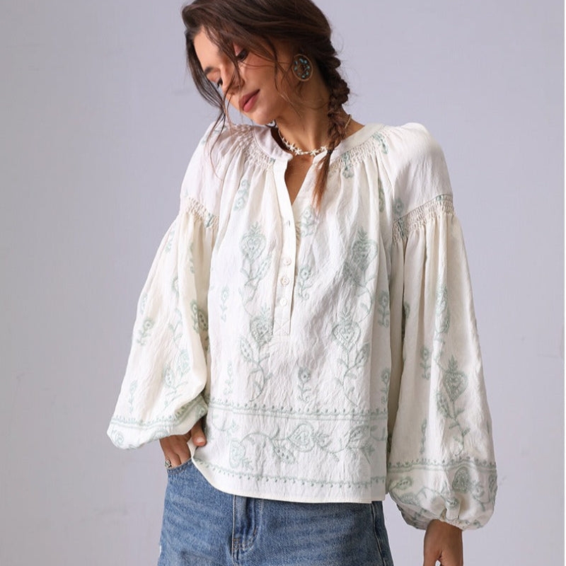 ADELE LINEN BLOUSE